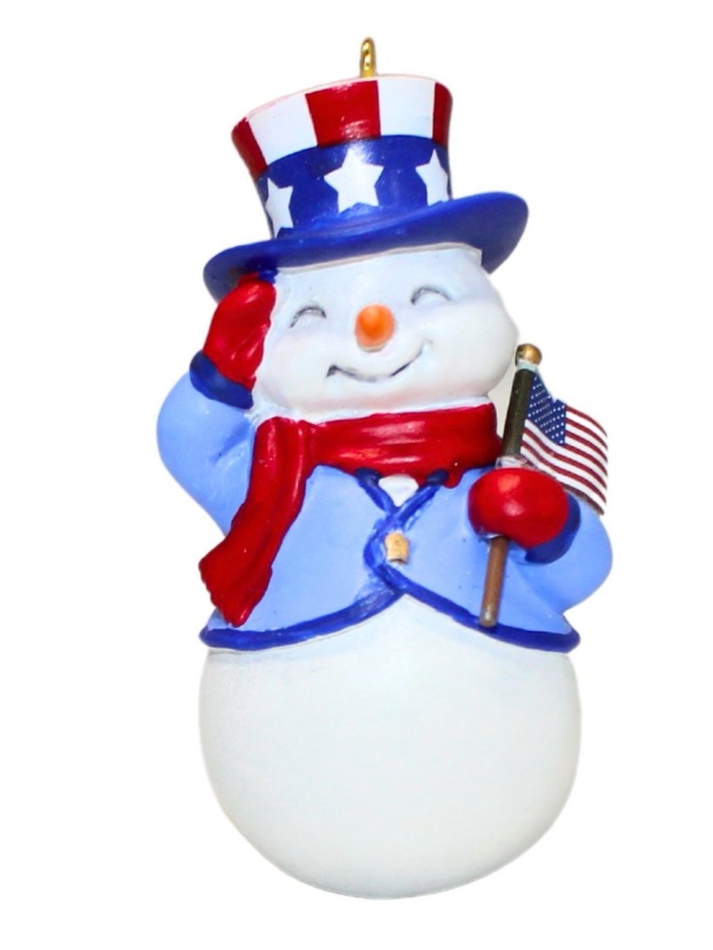 2012 Hallmark Keepsake Christmas Ornament PATRIOTIC SNOWMAN